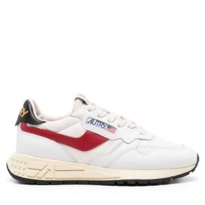 Autry Women's Reelwind White and Red Sneakers